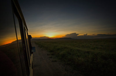 Sunset safari in Serengeti