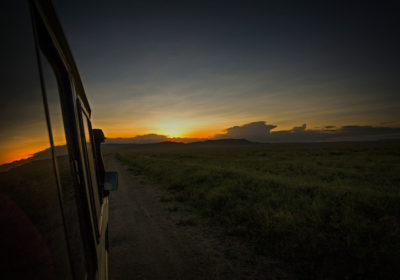 Sunset safari in Serengeti
