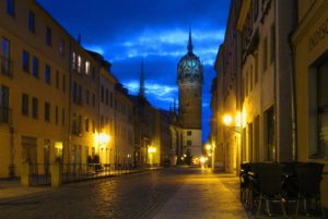 Wittenberg street during night