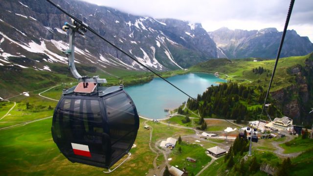 Cable Car in Lucerne  Switzerland